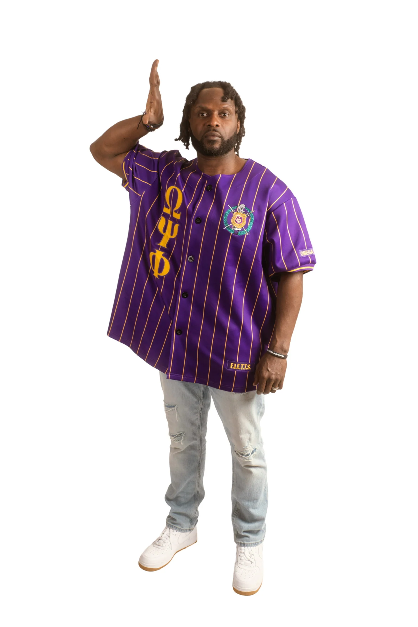 ΩΨΦ BJ38 Baseball Jersey - Image 2