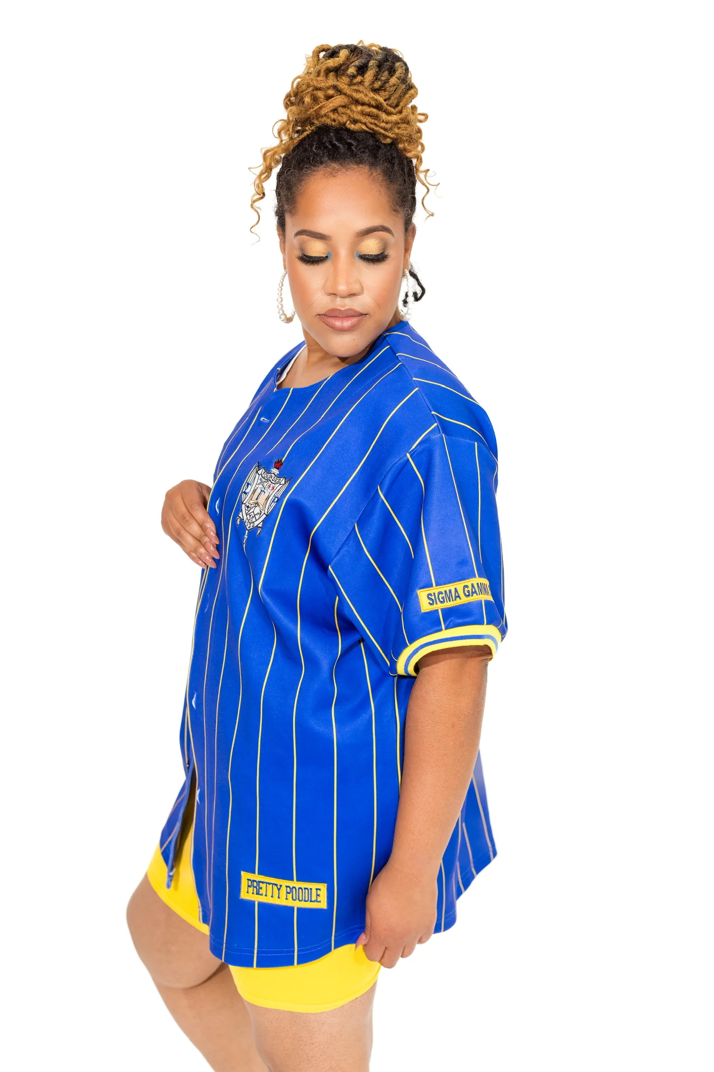 ΣΓΡ Blue BJ38 Baseball Jersey - Image 2