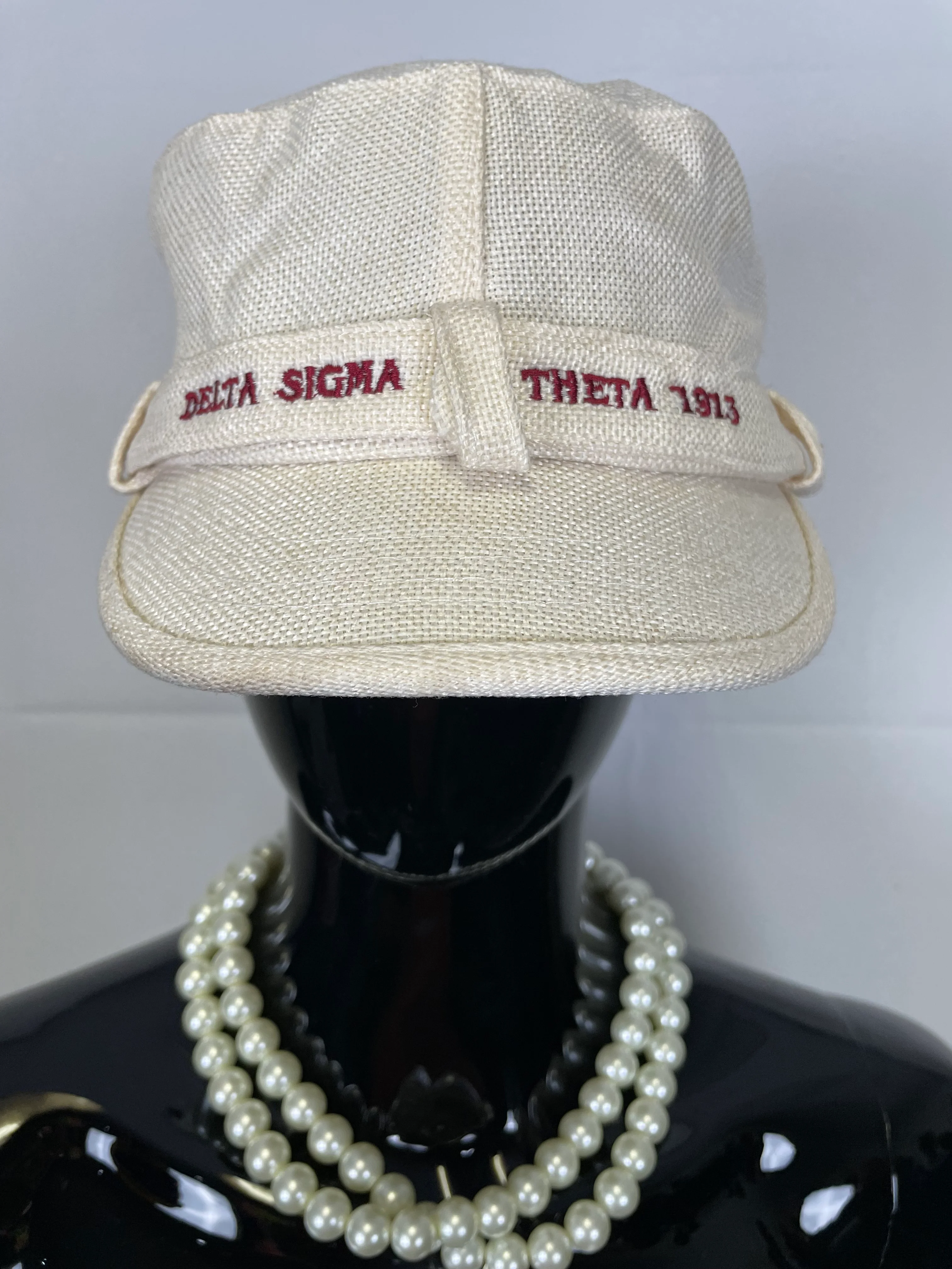 ΔΣΘ Cream Train Hat