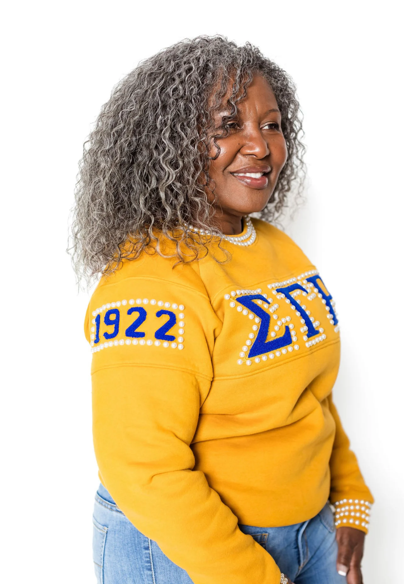 ΣΓΡ Gold PEARLfection Crewneck - Image 2