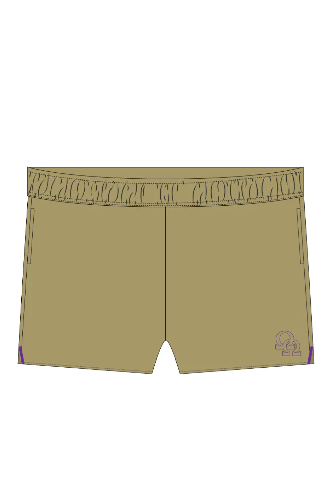 ΩΨΦ Gold Running Shorts - Image 2
