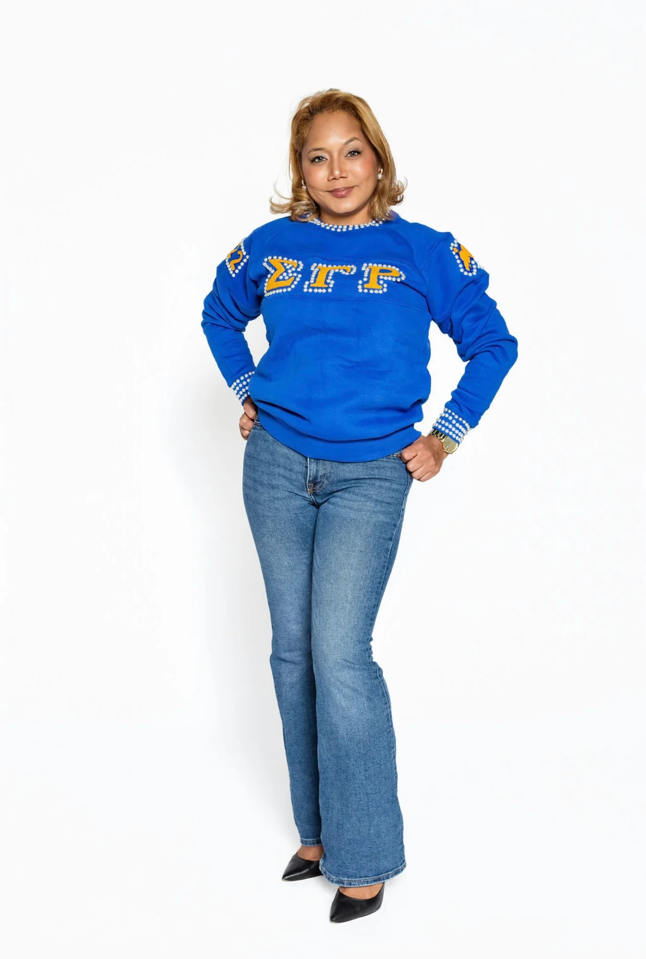 ΣΓΡ Blue PEARLfection Crewneck - Image 2