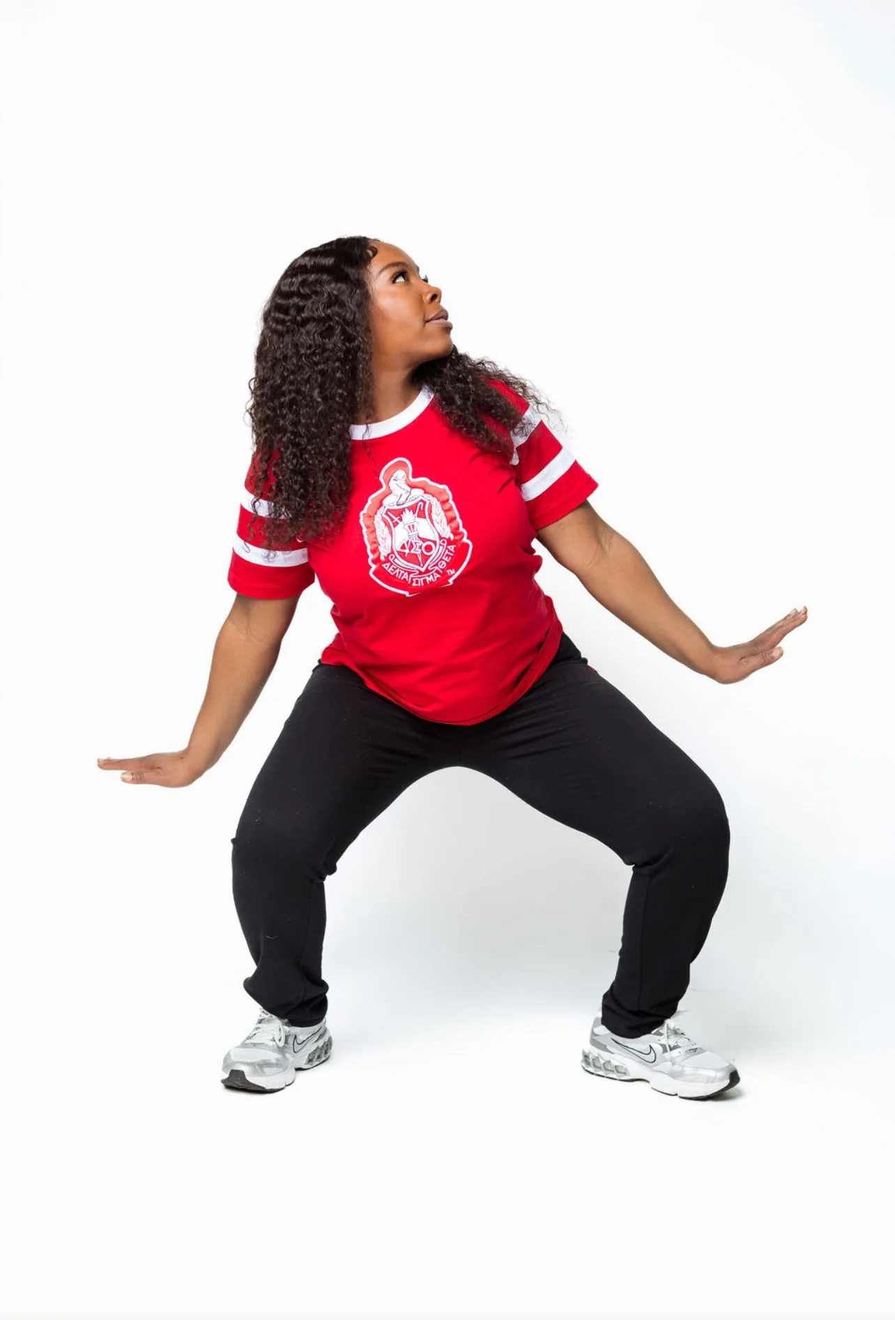ΔΣΘ Red 3D Shield Tee T04 - Image 2