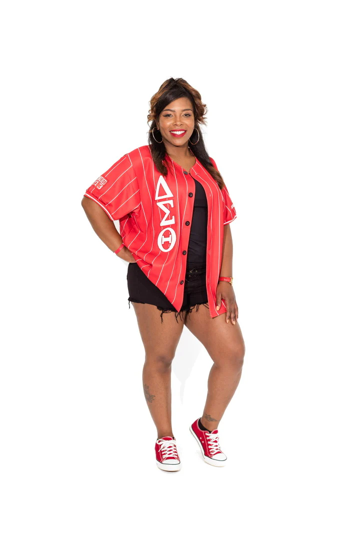 ΔΣΘ Red BJ38 Baseball Jersey