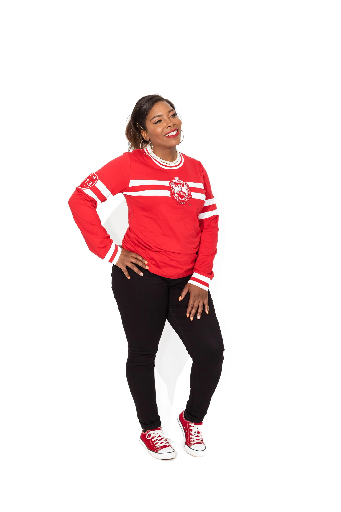 ΔΣΘ RED LONG SLEEVE LS05