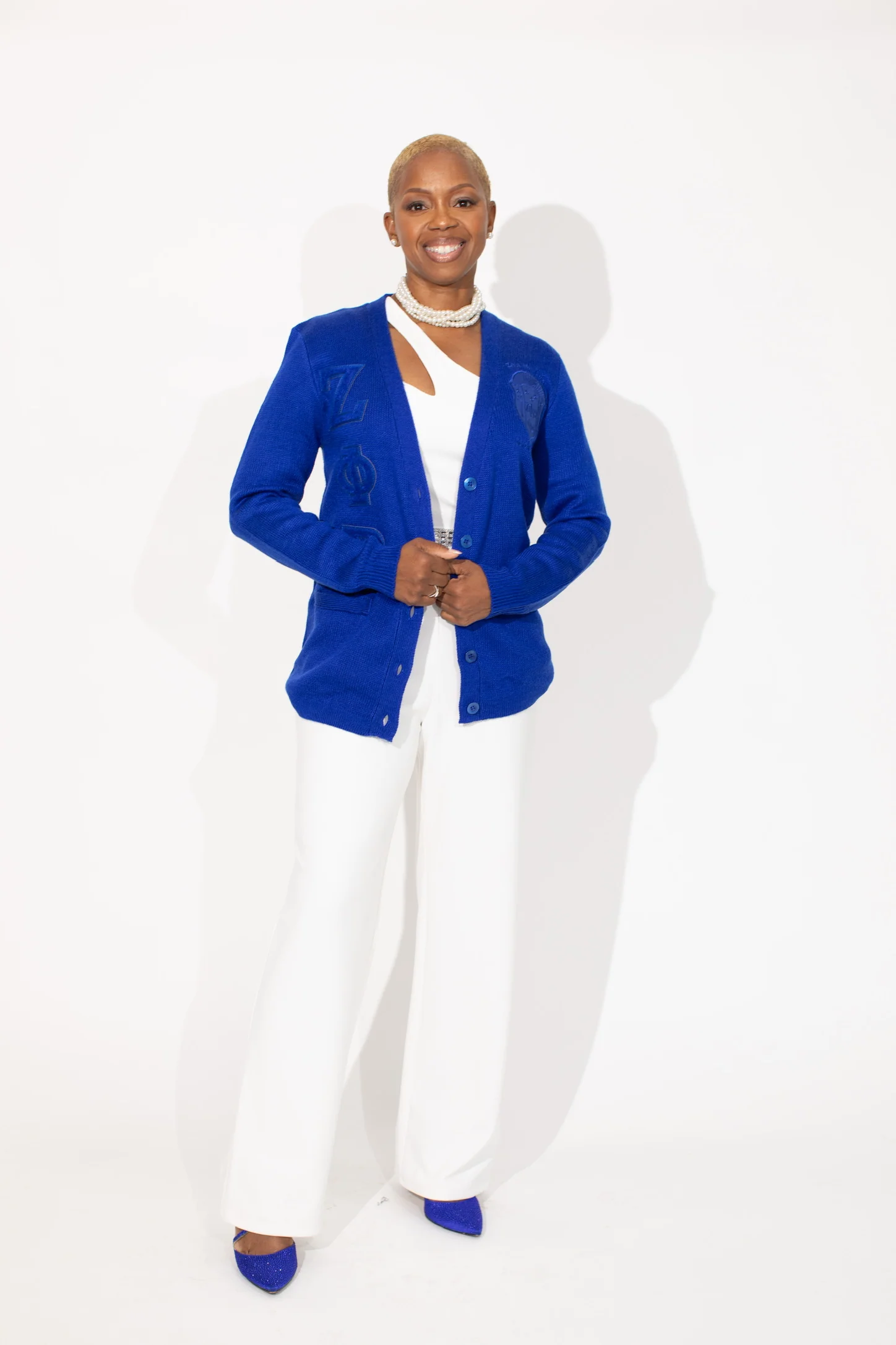 ΖΦΒ Triple Blue Cardigan