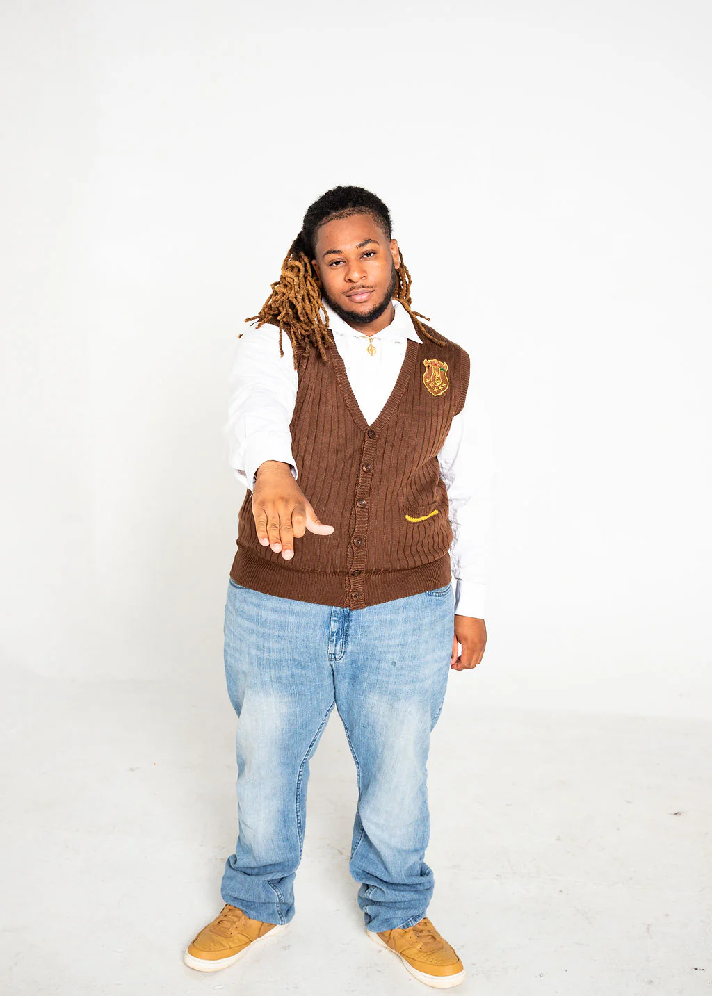 ΙΦΘ Vest 001 Brown - Image 3