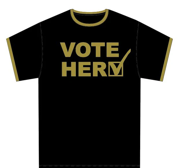 Men's Black/Gold “Vote Her” Tee