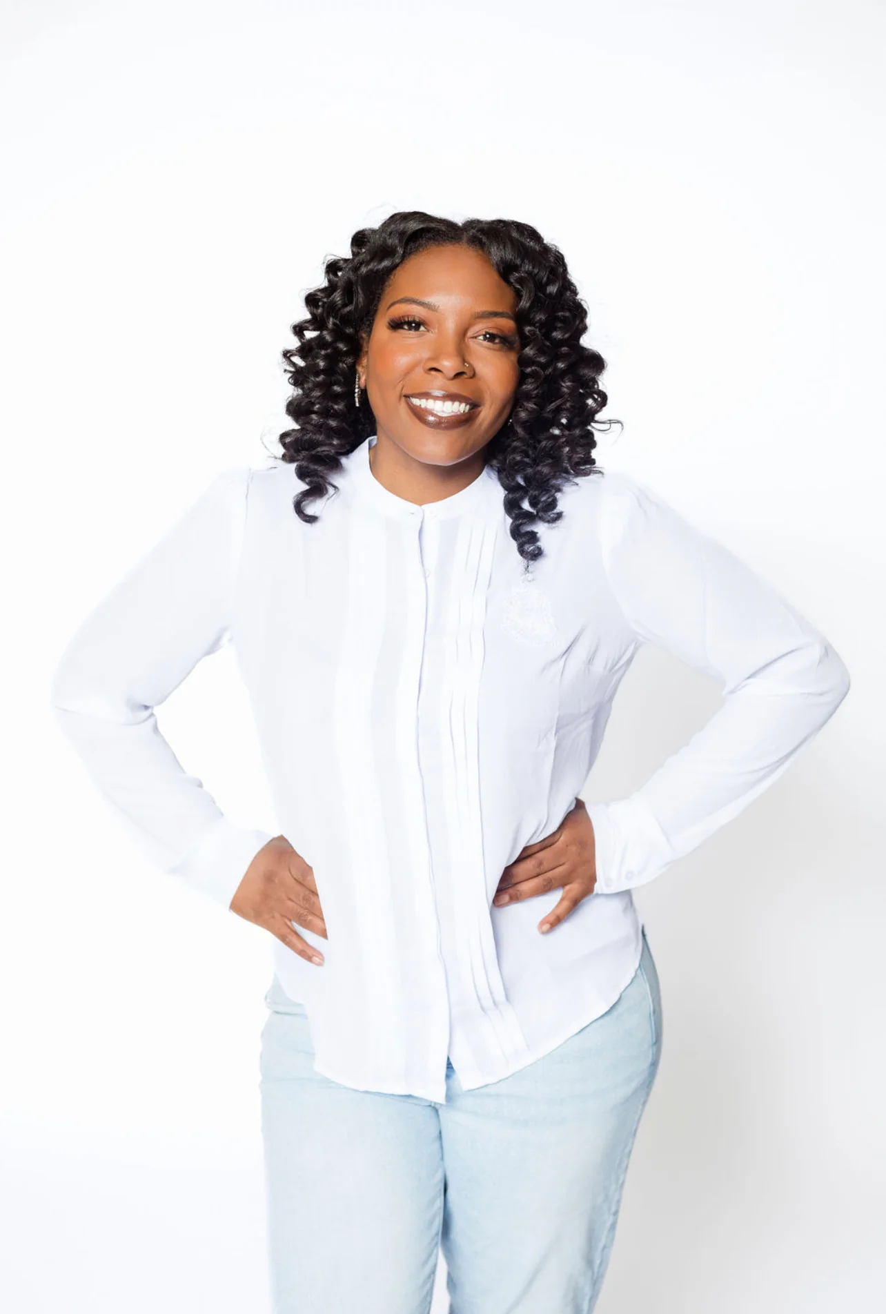 ΖΦΒ White Pleated Shirt