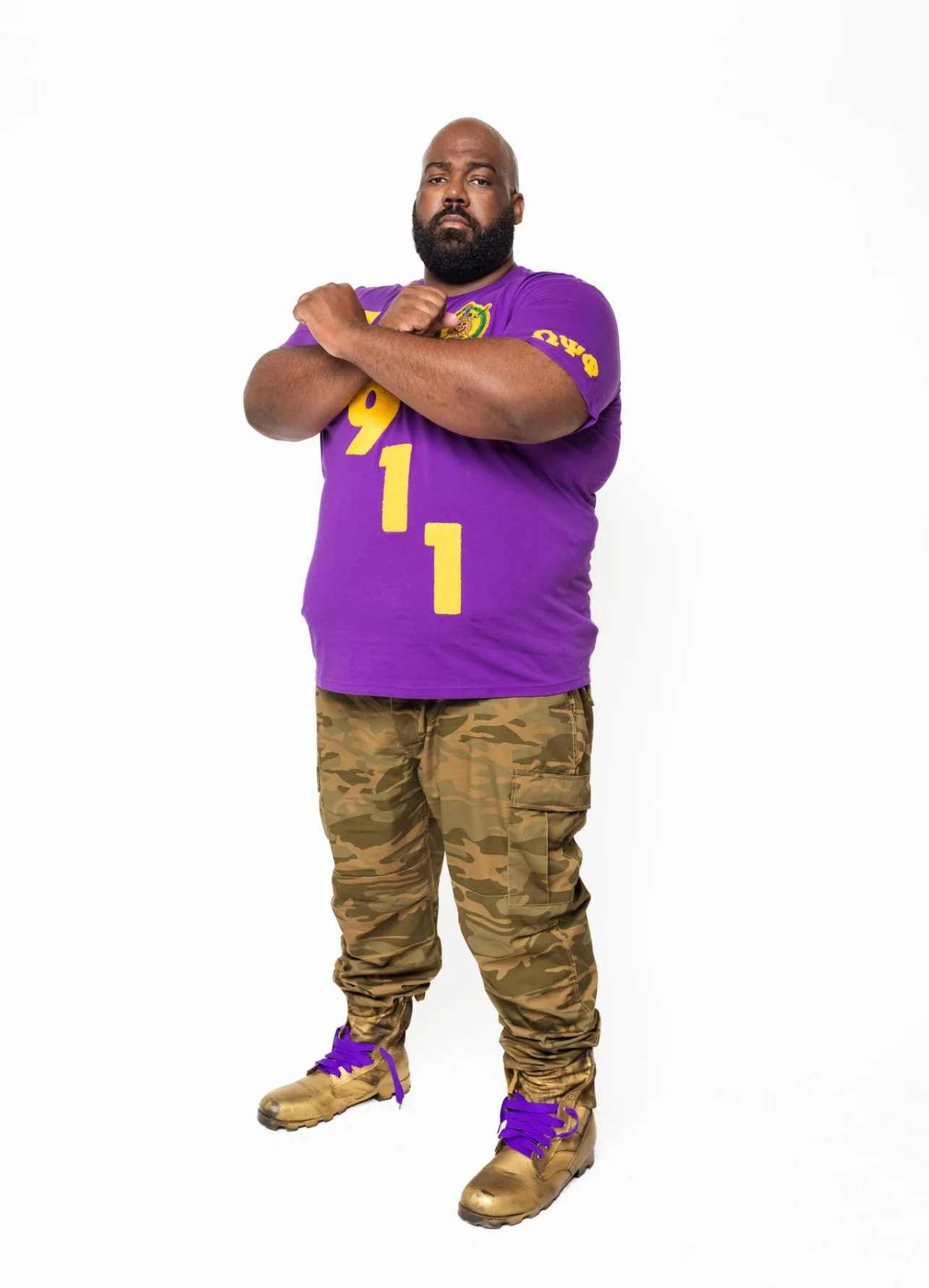 ΩΨΦ 1911 Tee Purple - Image 2