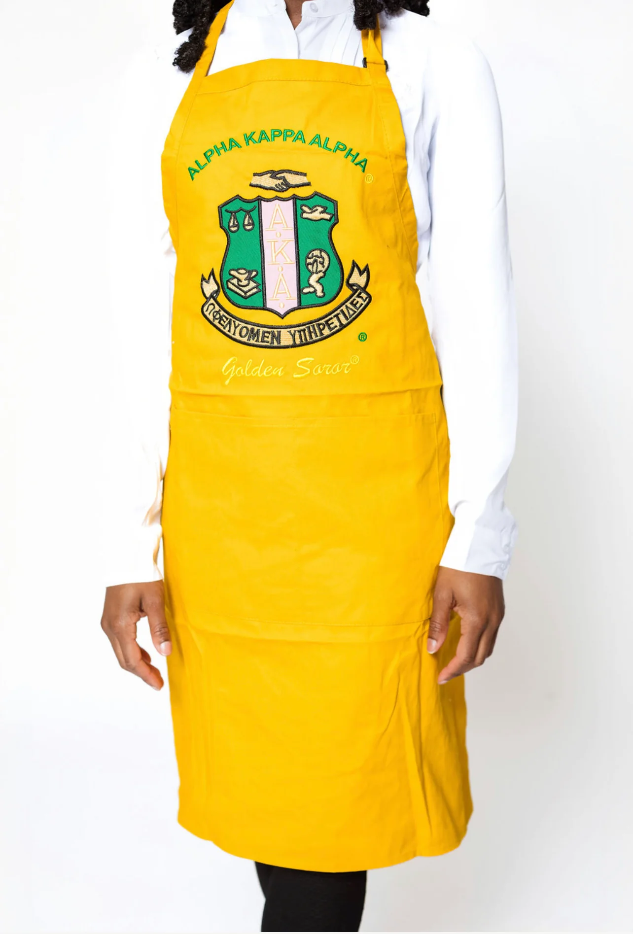 AKA Gold Apron & Hat