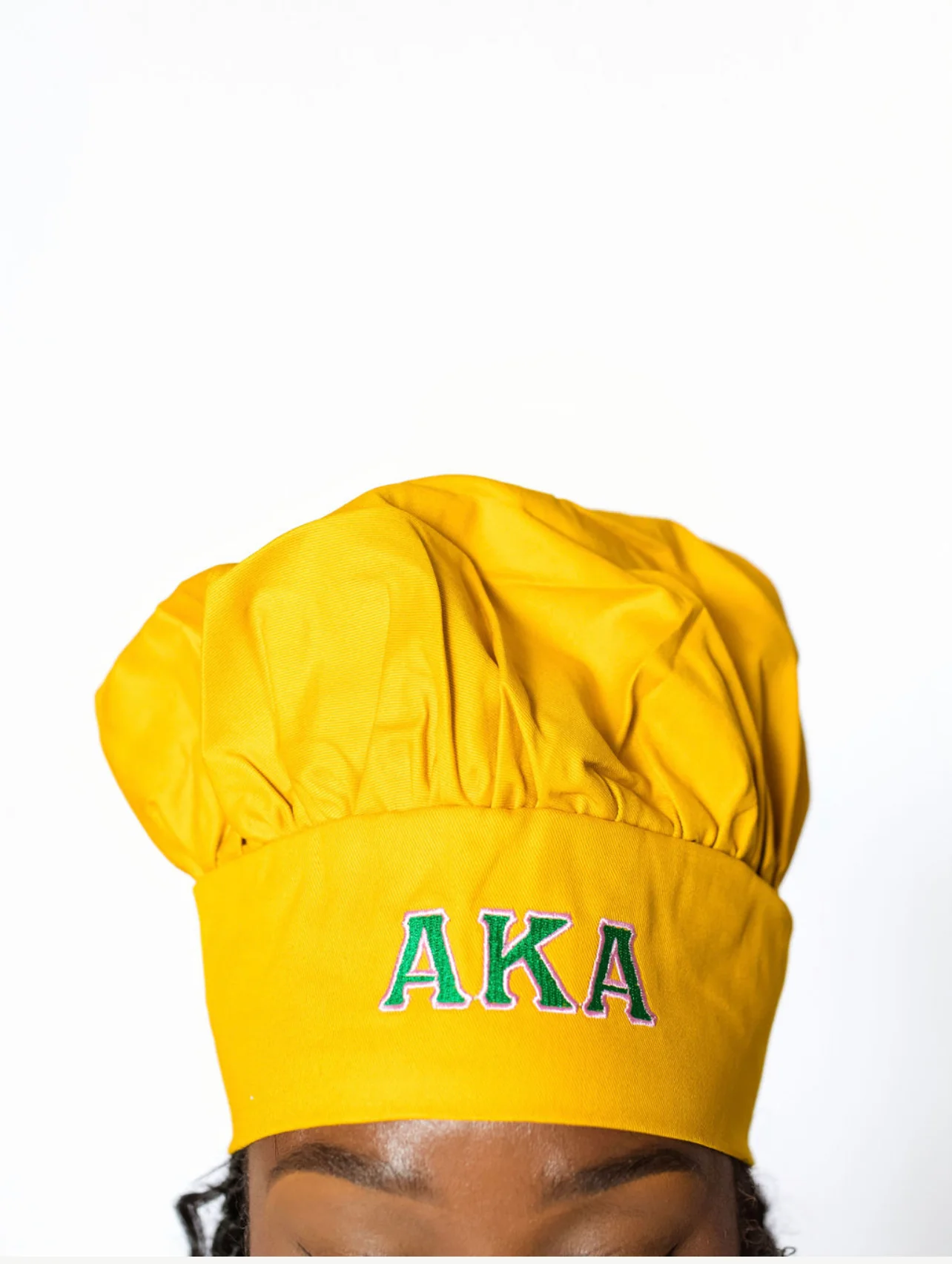 AKA Gold Apron & Hat - Image 2