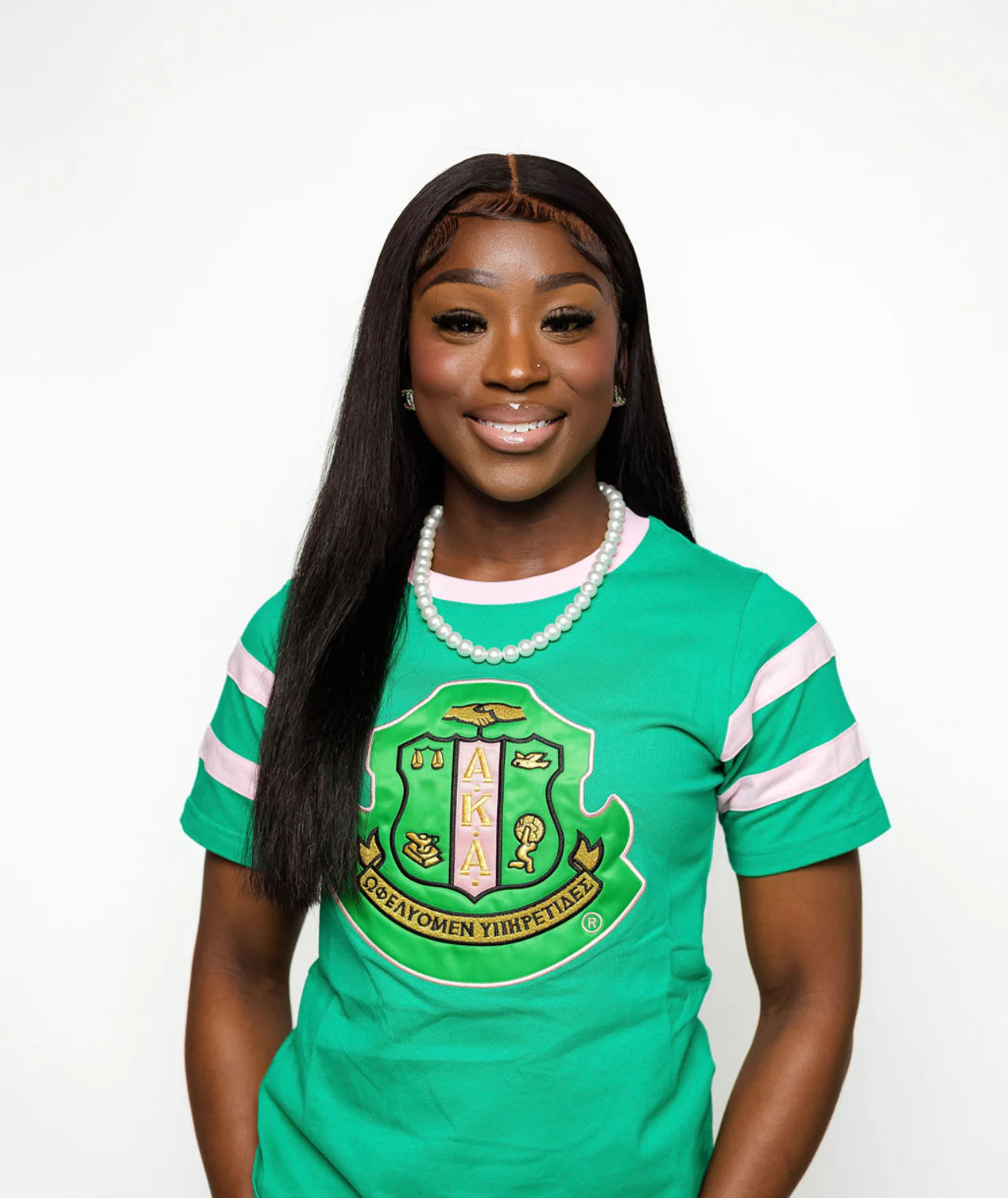AKA Green 3D Shield Tee T04