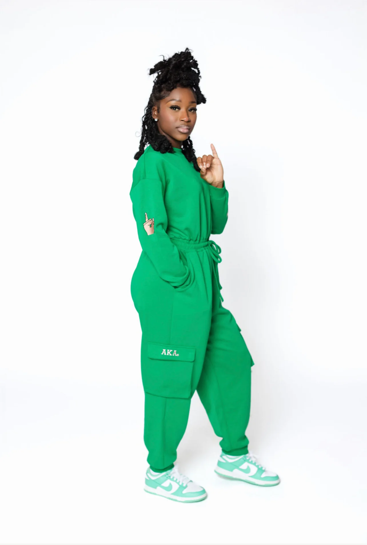 AKA Green Jumpsuit