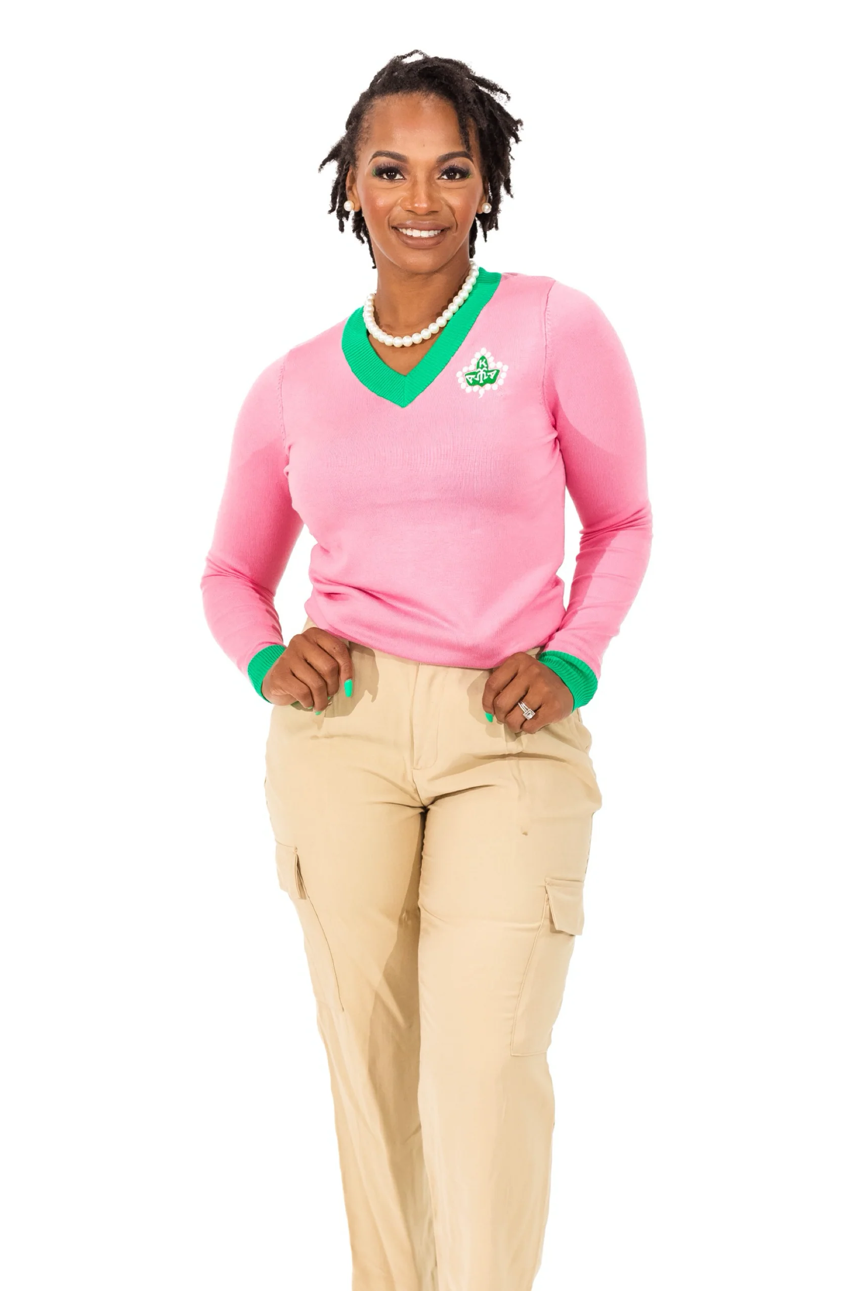 AKA Pink Ivy Sweater