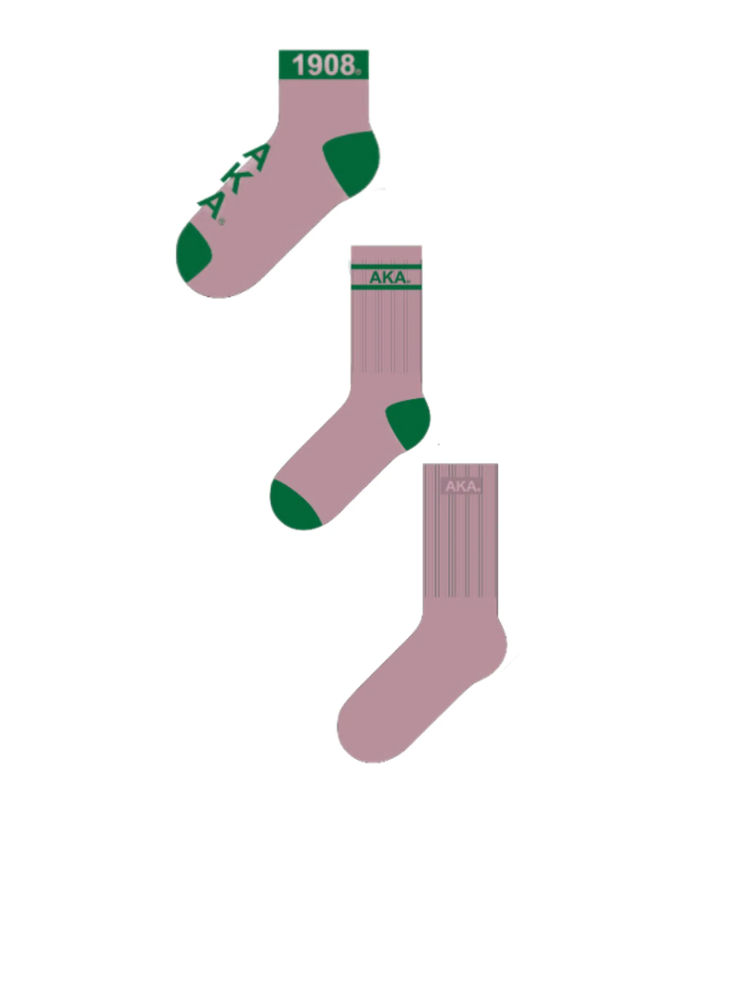 AKA Pink Socks (3-Pack)