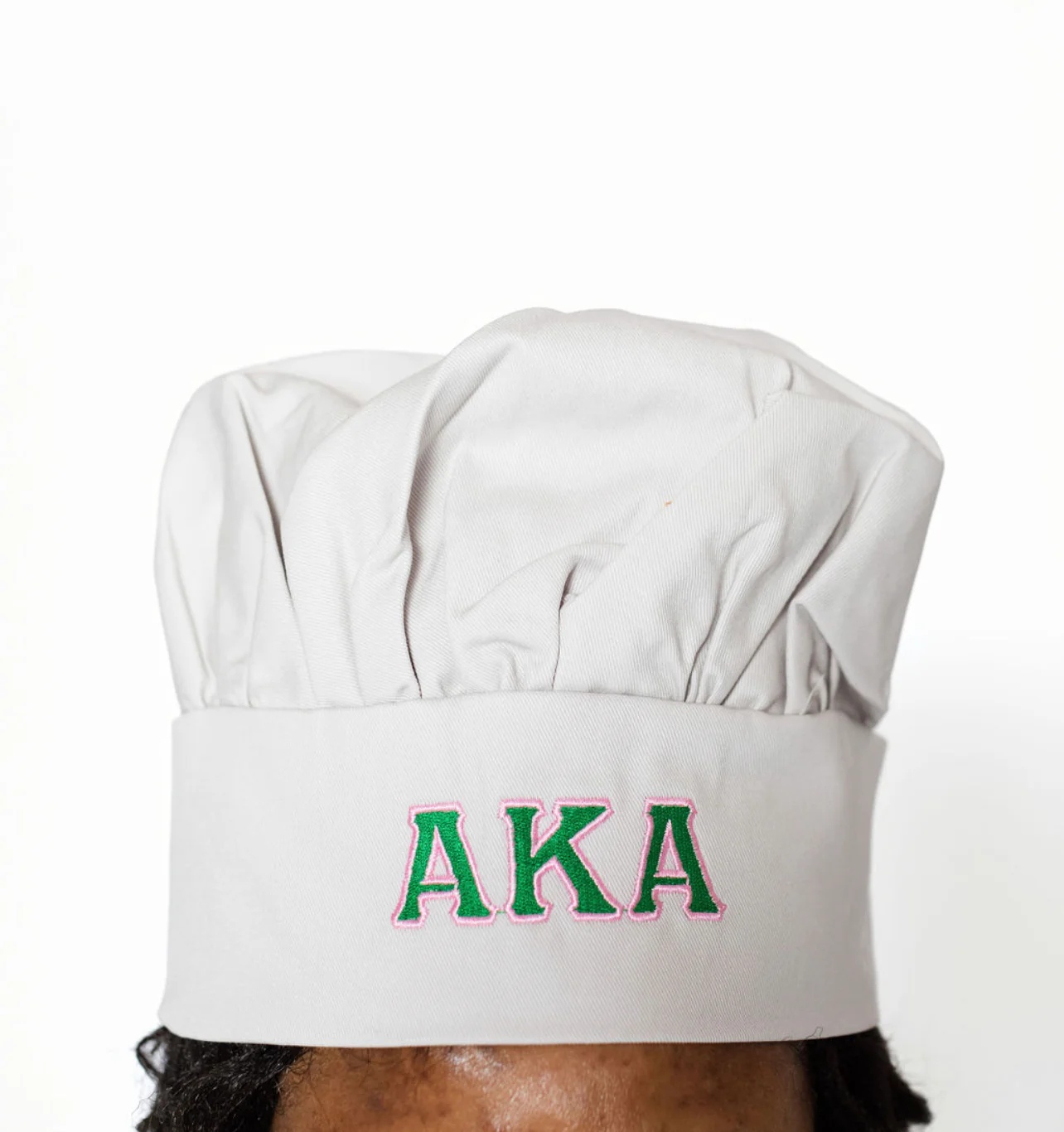 AKA Silver Apron & Hat - Image 2