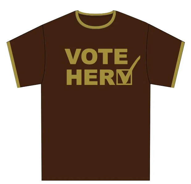 Men’s Brown/Gold “Vote Her” Tee