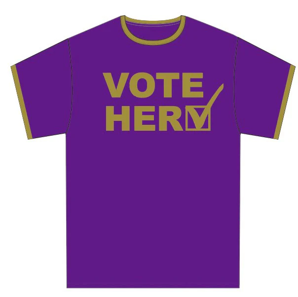 Men’s Purple/Gold “Vote Her” Tee