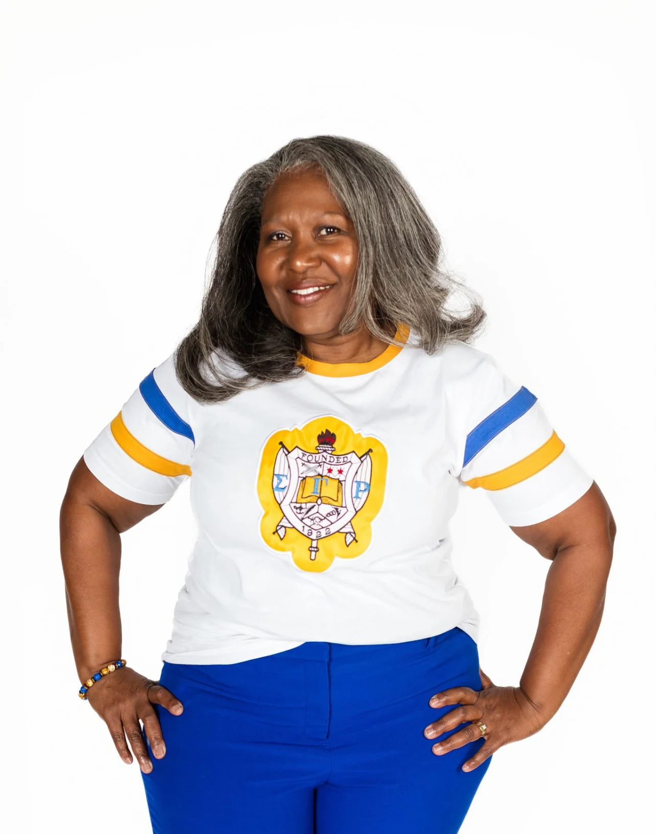 ΣΓΡ White 3D Shield Tee T04