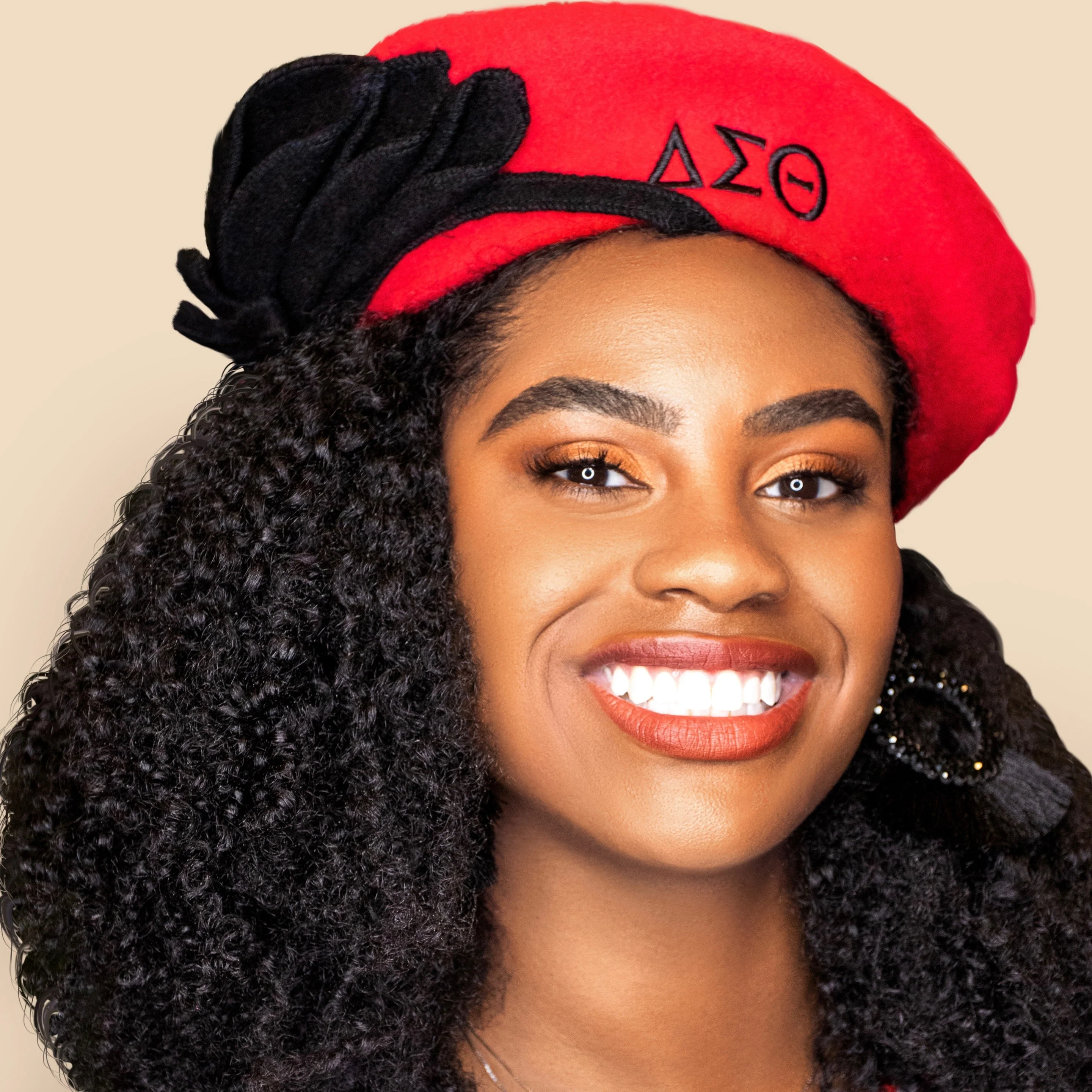 ΔΣΘ Beret Red/Black