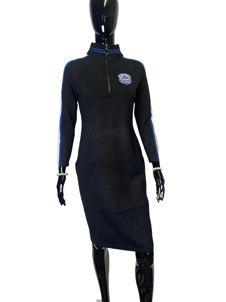 ΖΦΒ Black Zip Dress - Image 2