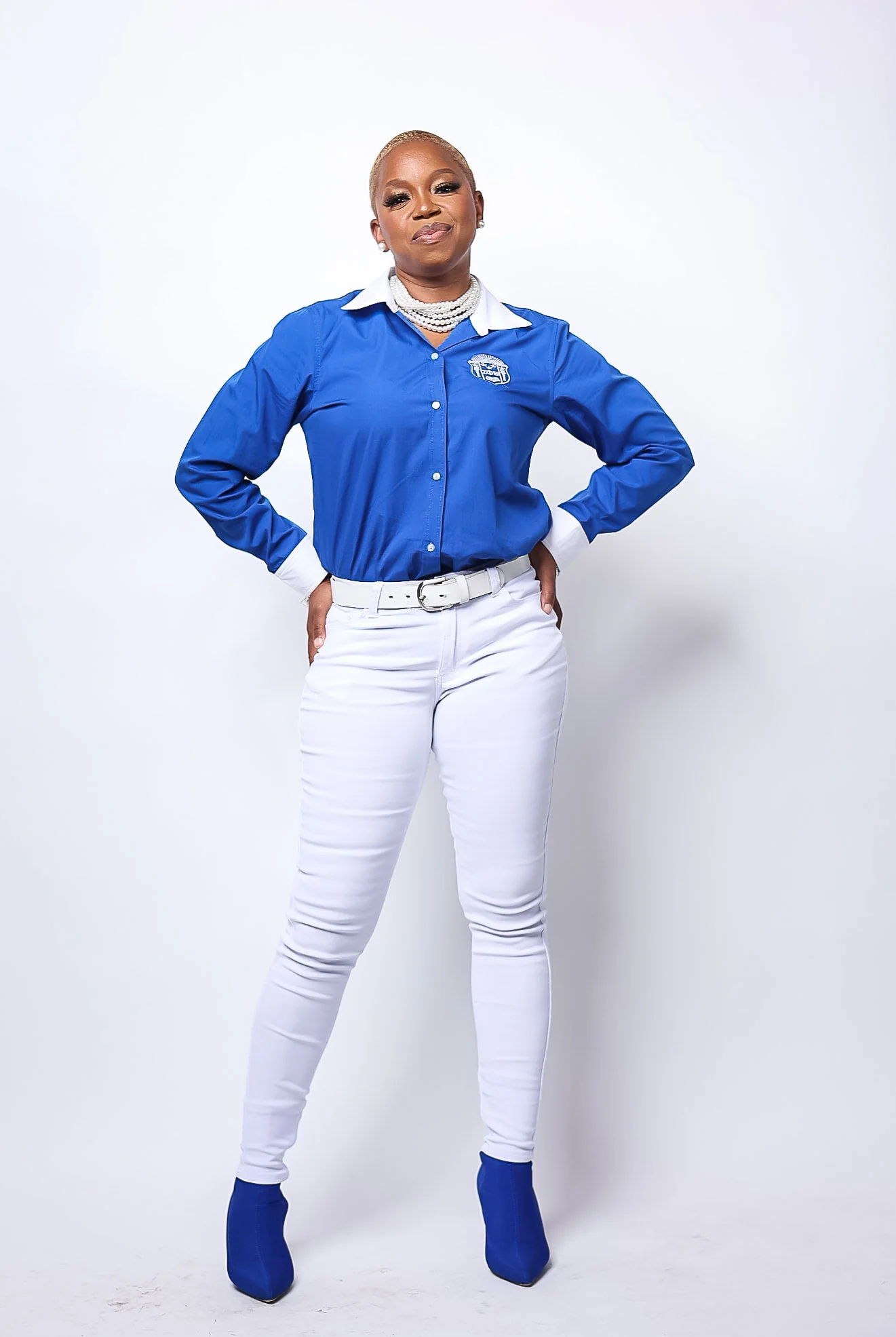 ΖΦΒ Blue Button Up - Image 2