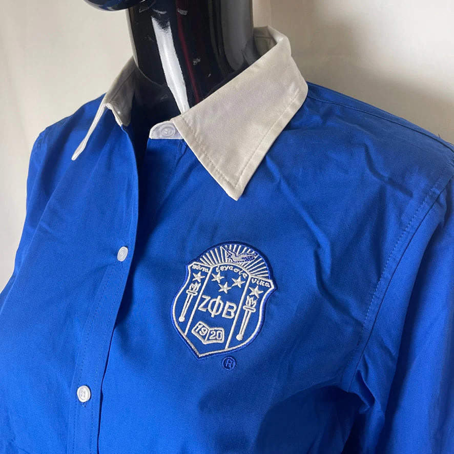 ΖΦΒ Blue Button Up - Image 5