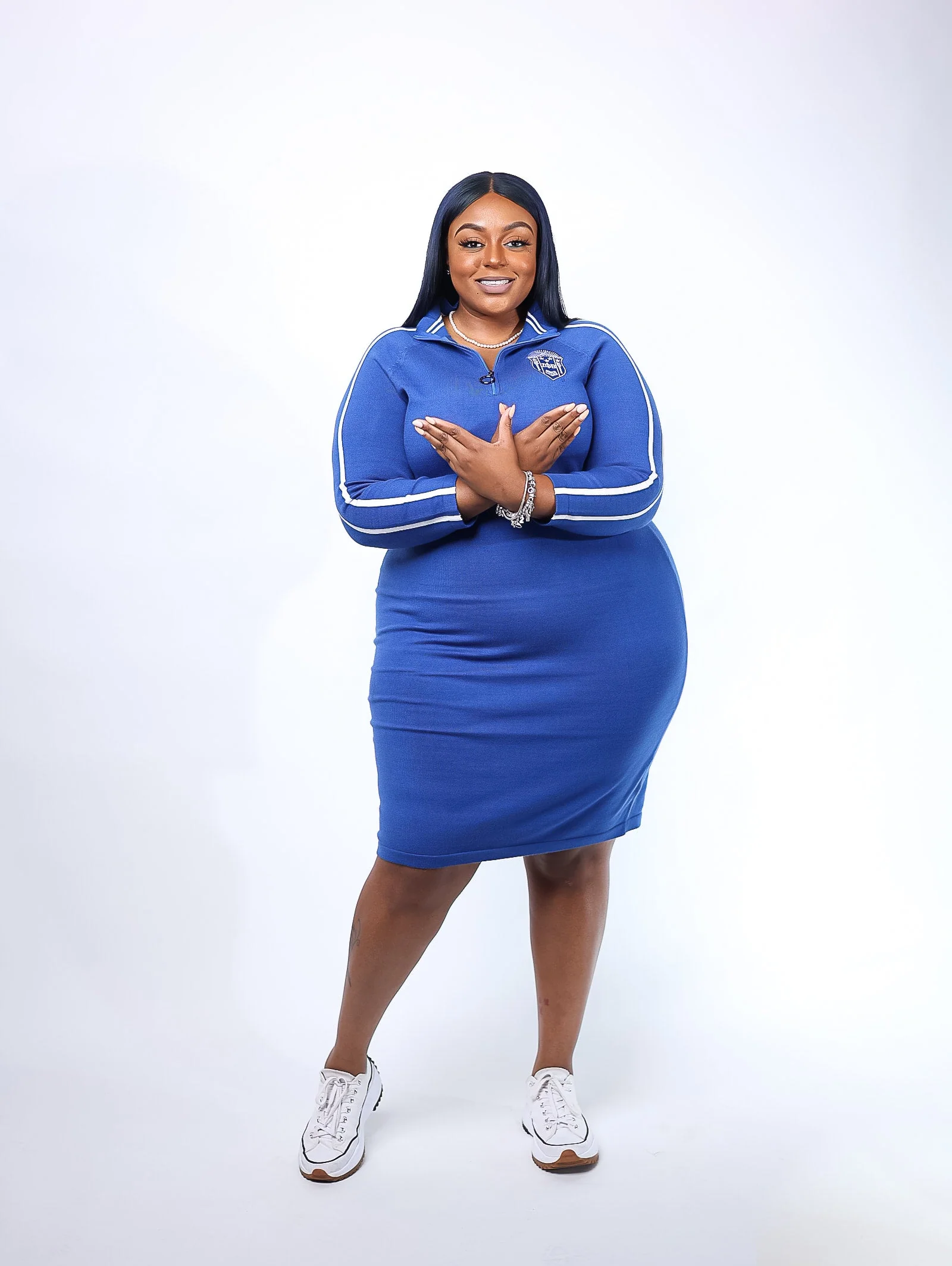 ΖΦΒ Blue Zip Dress - Image 3