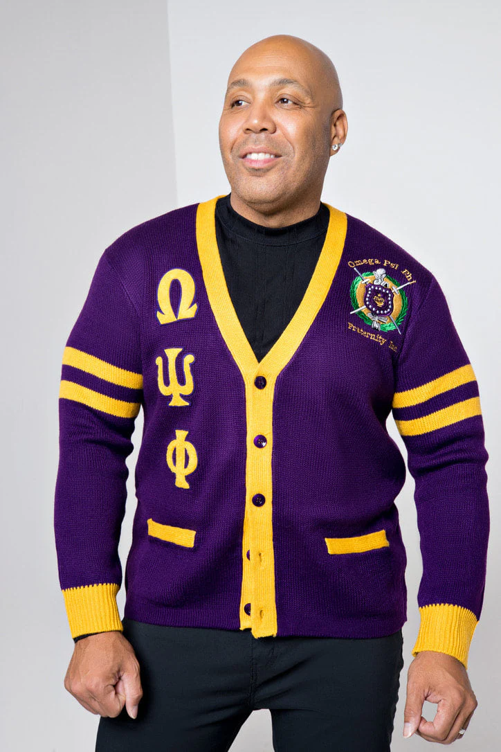 ΩΨΦ Cardigan Purple