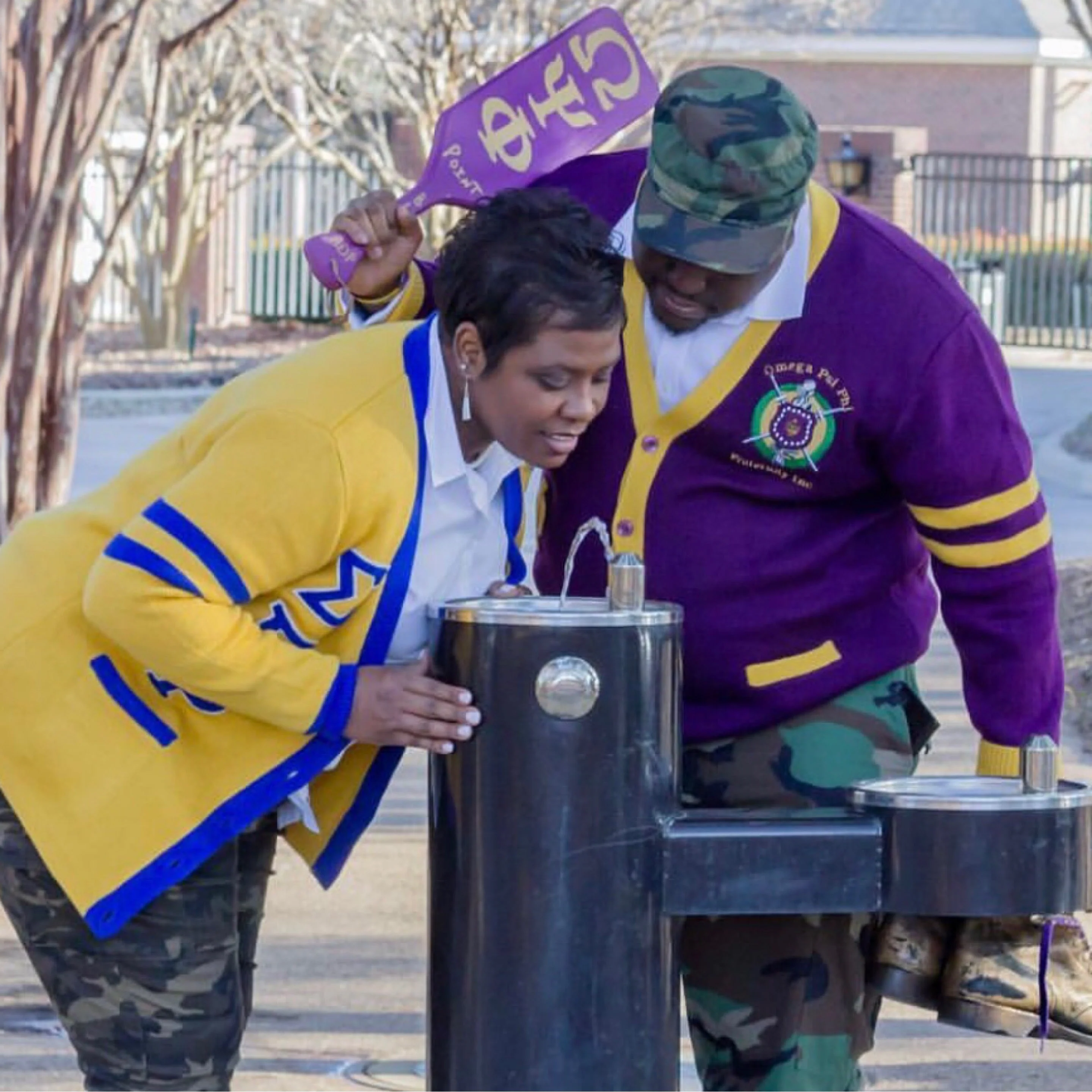 ΩΨΦ Cardigan Purple - Image 2