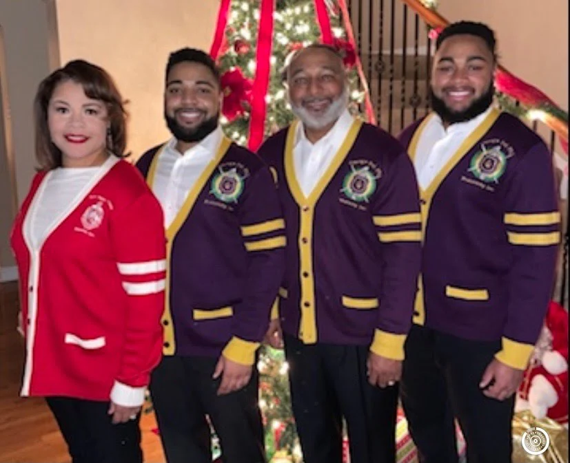 ΩΨΦ Cardigan Purple - Image 3