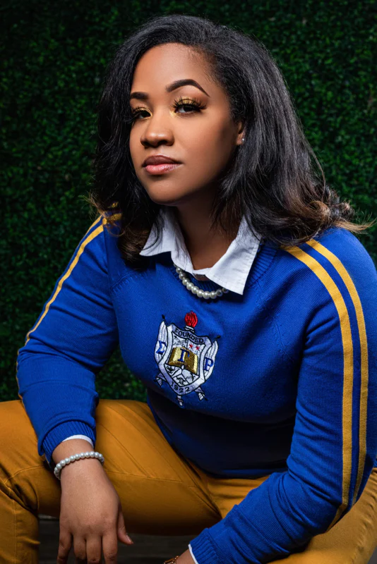 ΣΓΡ Blue Center Crest Sweater - Image 2