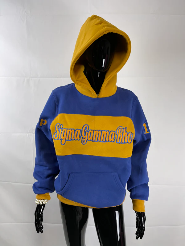 ΣΓΡ COLOR BLOCK HOODIE BLUE/GOLD H21