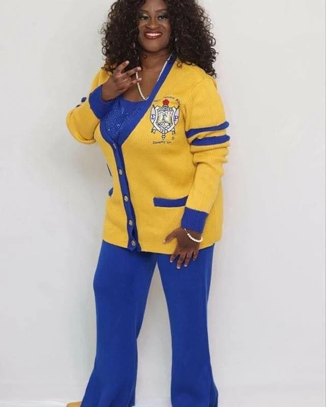ΣΓΡ Gold Cardigan - Image 6