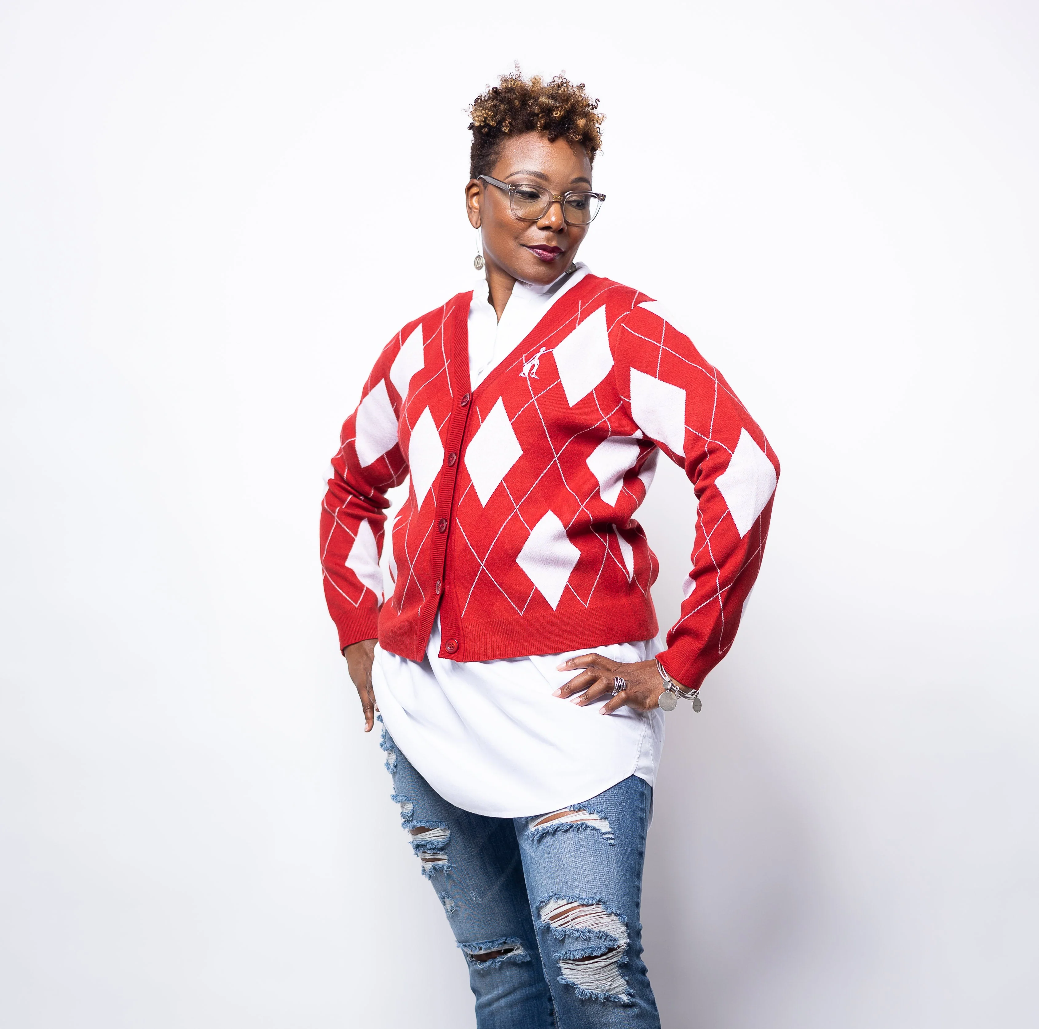 ΔΣΘ Golf Cardigan (swcheck001)