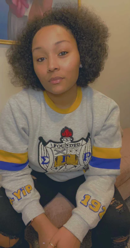 ΣΓΡ Grey Chenille  SHIELD Crewneck - Image 3