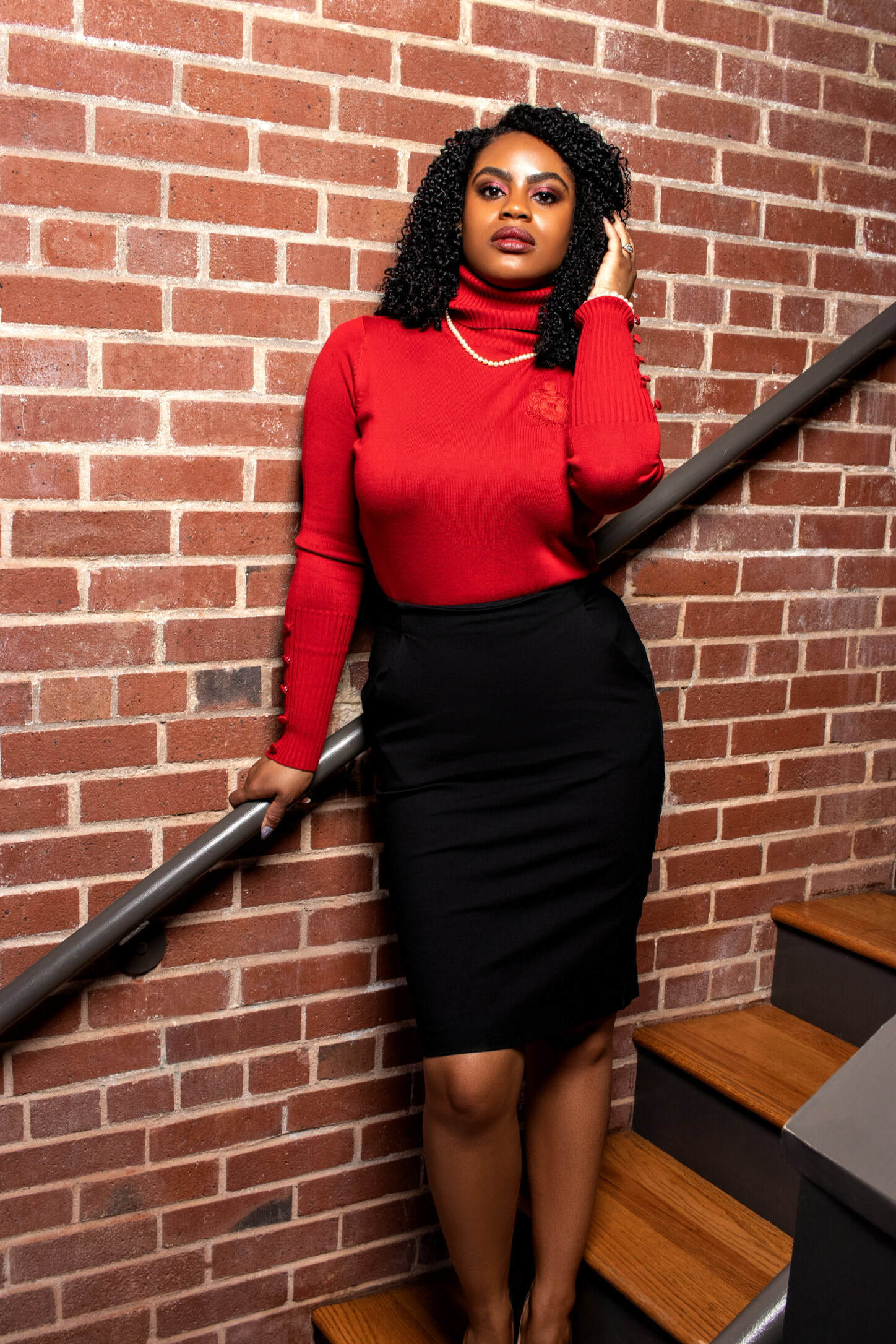 ΔΣΘ Red Turtleneck