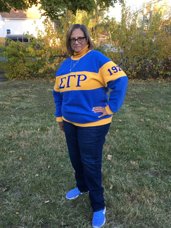 ΣΓΡ Retro Blue/Gold Crewneck - Image 5