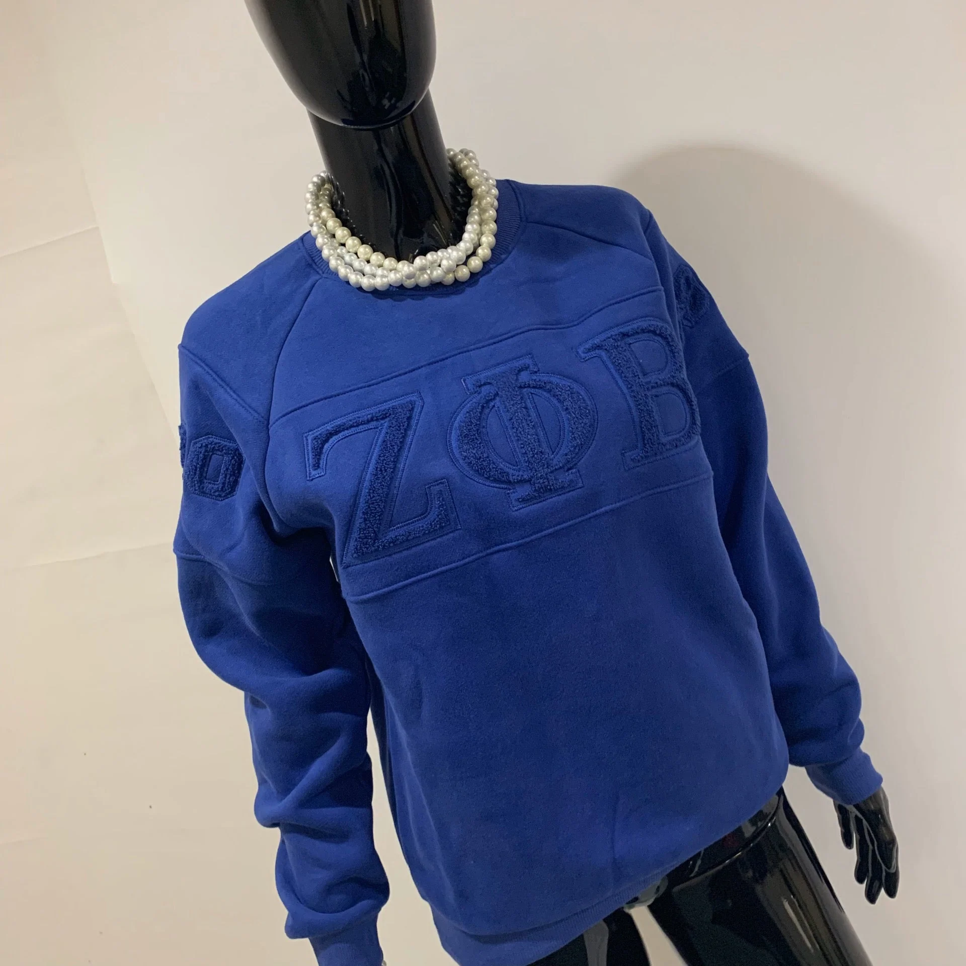 ΖΦΒ Retro Triple Blue Crewneck - Image 2