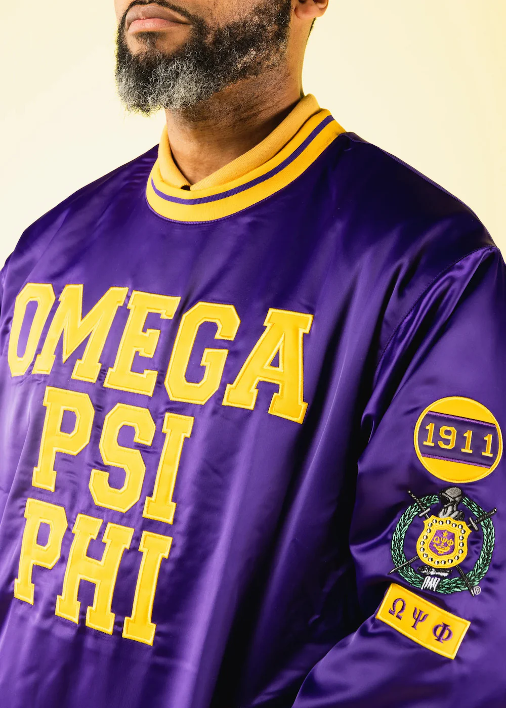 ΩΨΦ Satin Crewneck *CS16* - Image 2