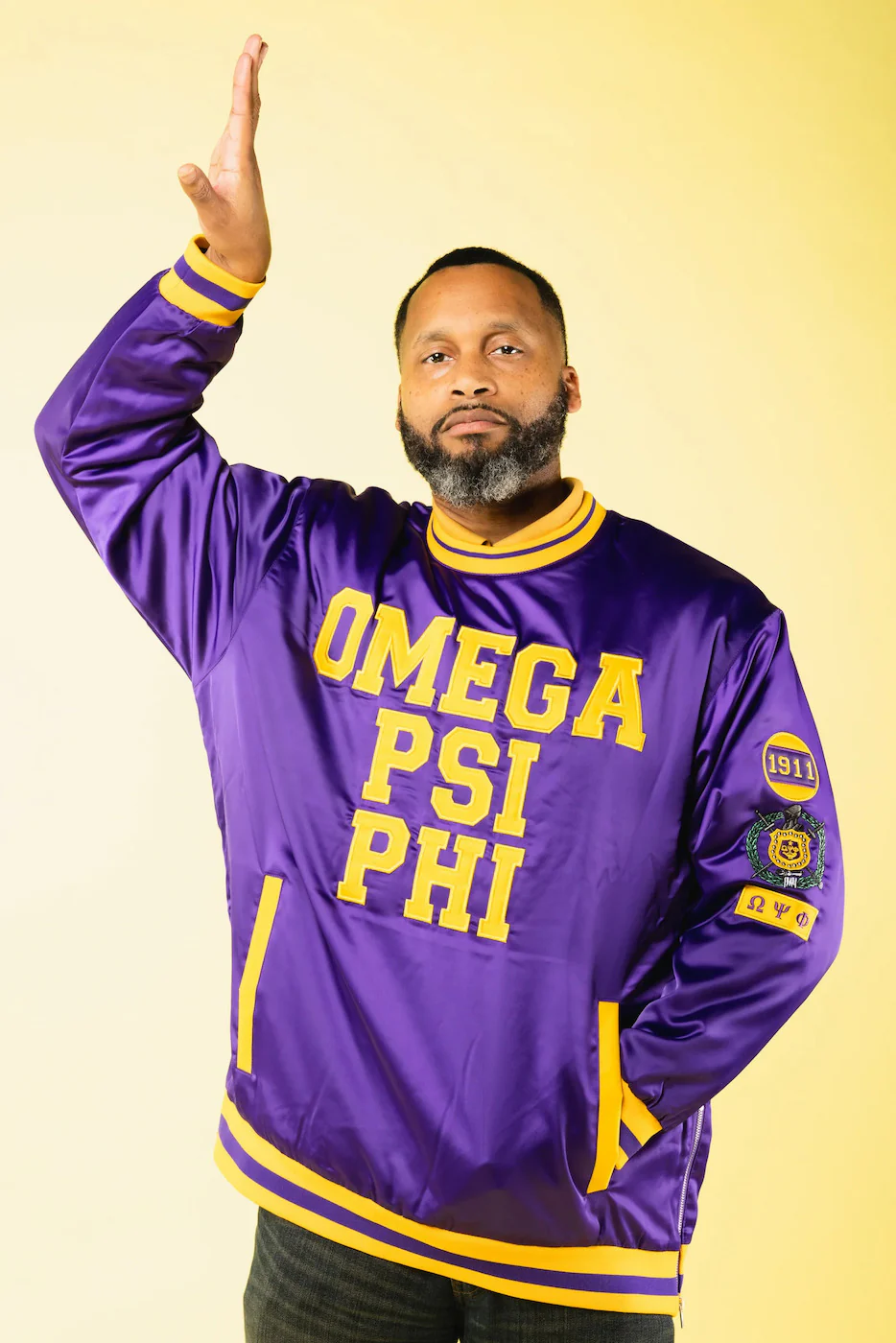 ΩΨΦ Satin Crewneck *CS16* - Image 3