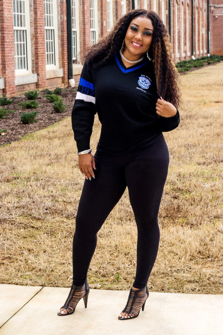 ΖΦΒ VNECK 1920 SWEATER Black
