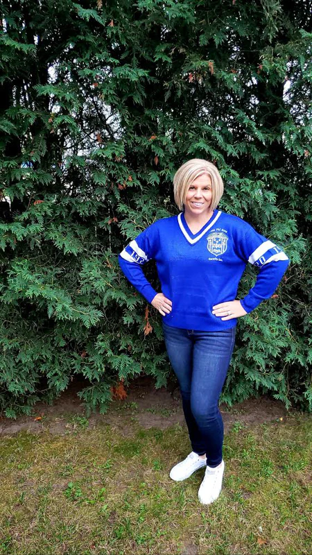 ΖΦΒ VNECK 1920 SWEATER Blue