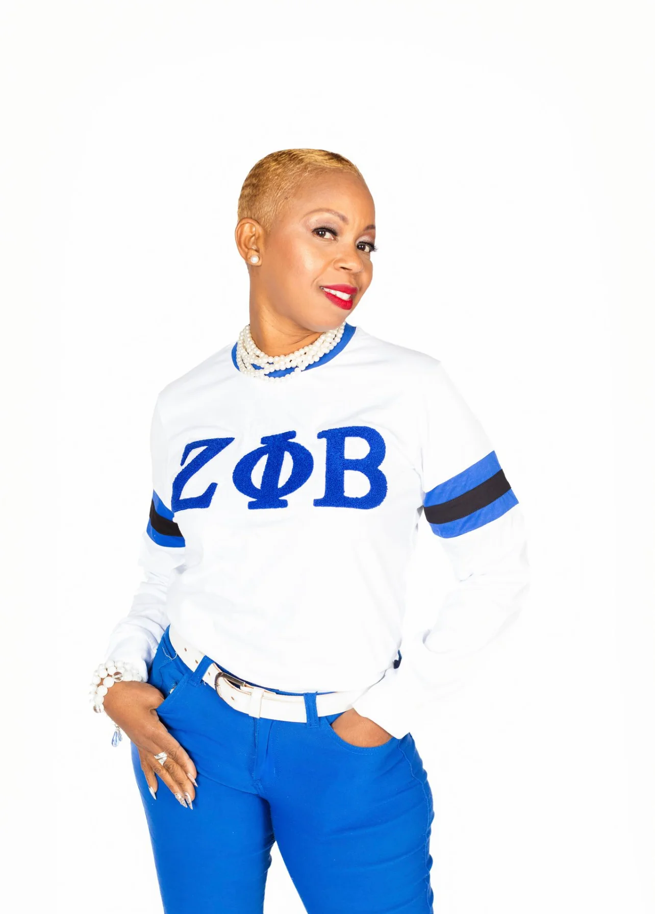 ΖΦΒ White Chenille LS07