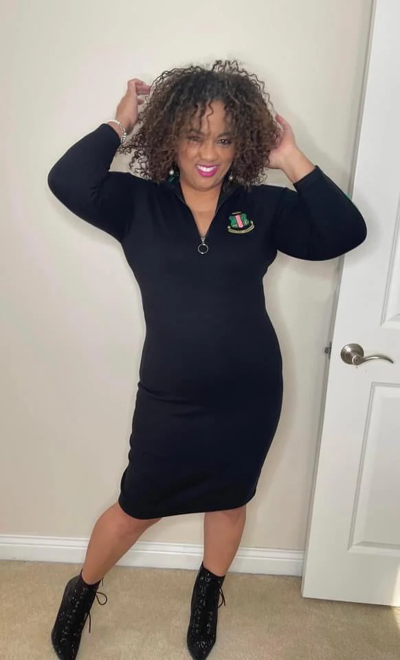 AKA Black Zip Dress - Image 4