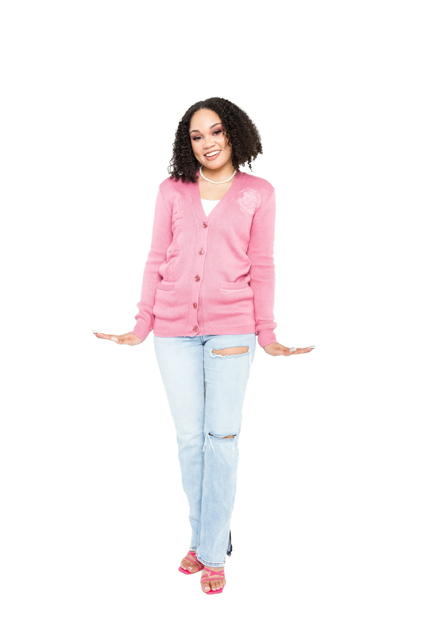 AKA Triple Pink Cardigan - Image 2