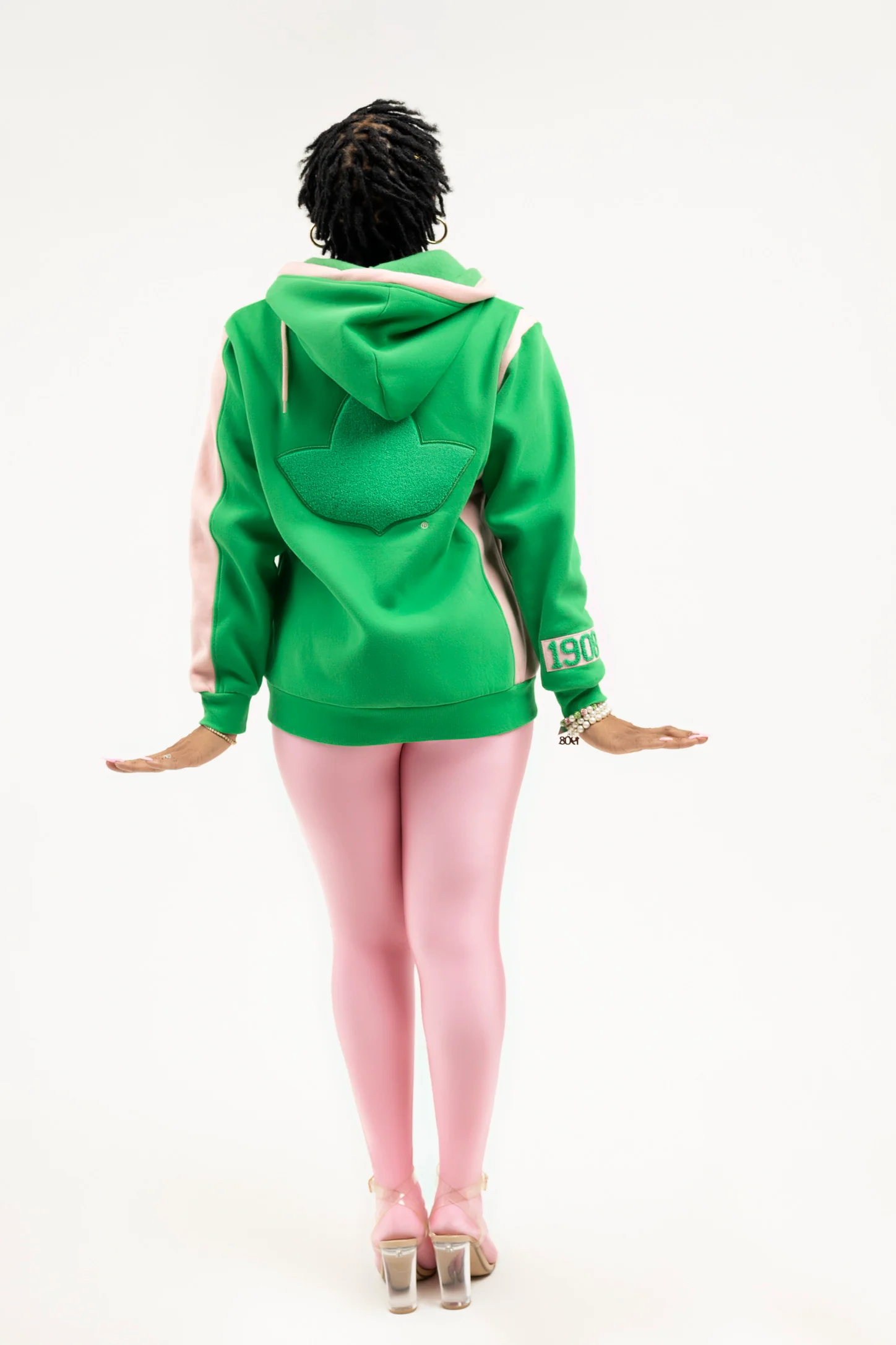 AKA Zip Chenille Hoodie *H26* - Image 2
