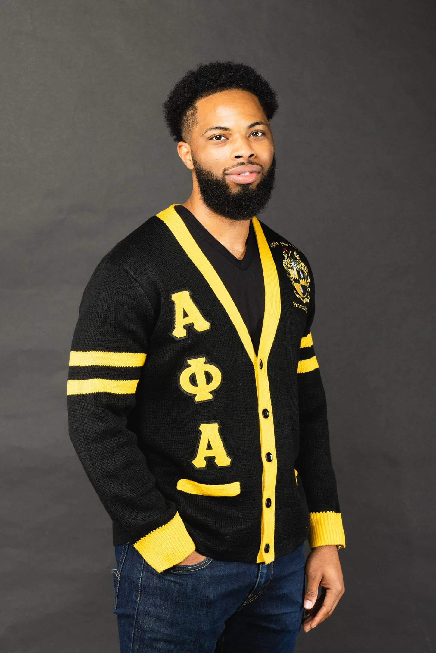 Alpha Black Cardigan - Image 2
