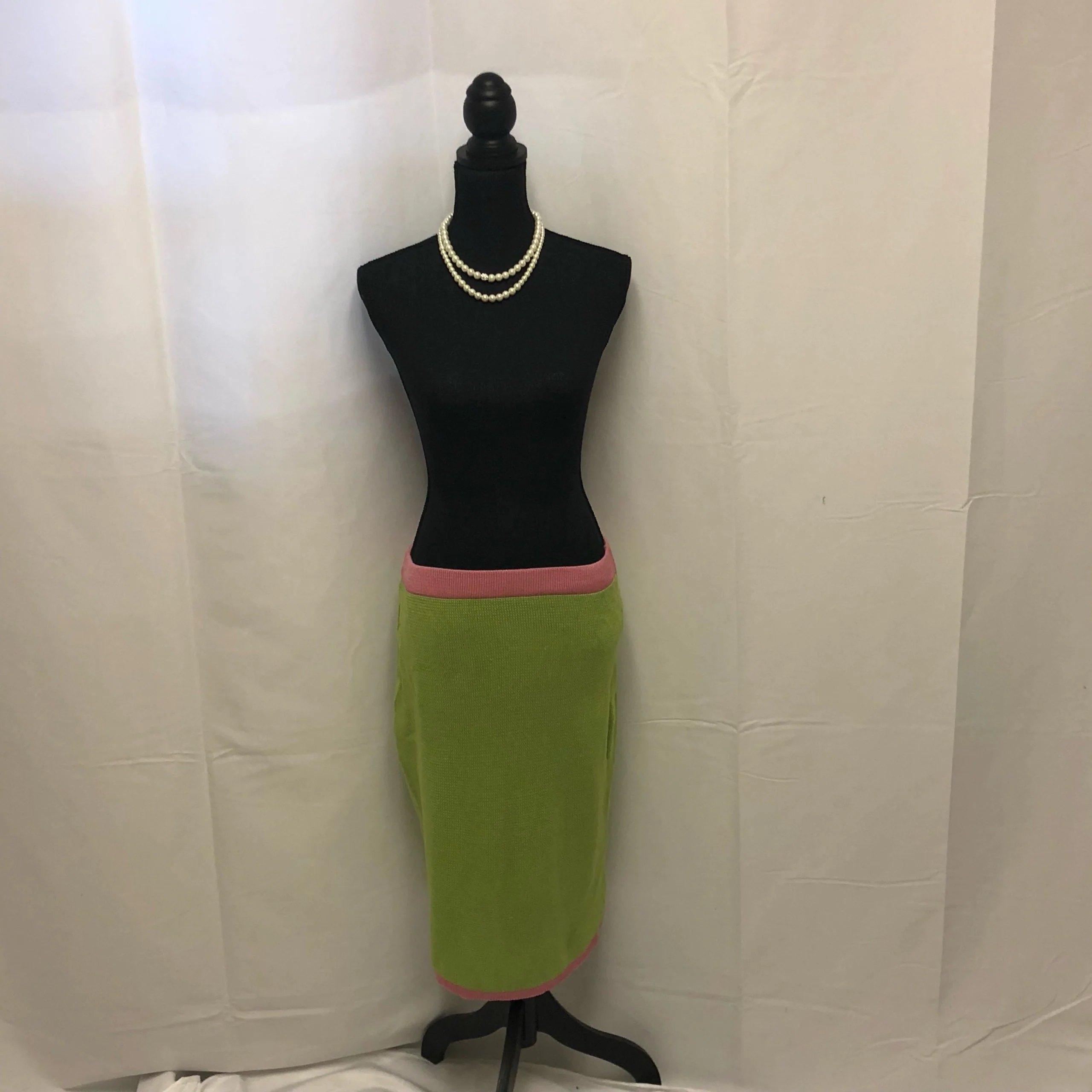 Apple Green Knit Skirt